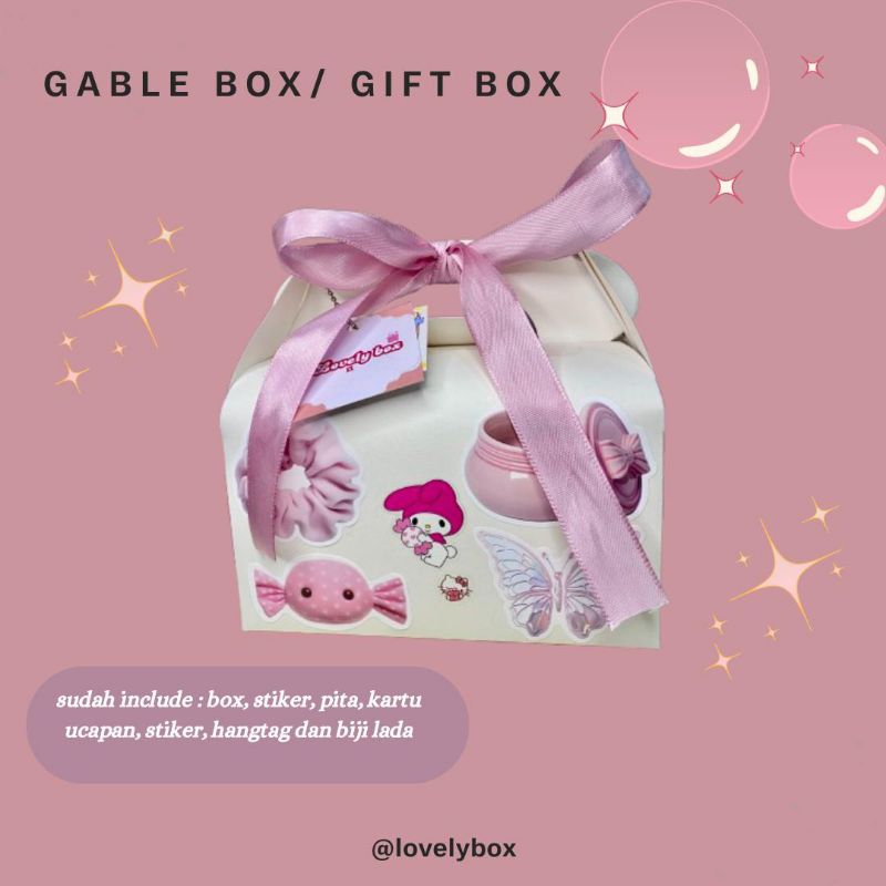 

Gable Box/ Gift Box Aesthetic (Tanpa Isian) Gift Ultah- Sidang Seminar- Graduation- Lebaran| Kado Makin Spesial Dengan Box Super Gemes dan Estetik