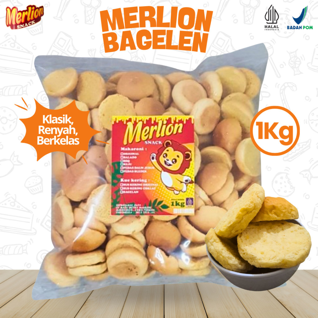 

ROTI KERING BAGELEN / BAGELEN BULAT 1 KG JAJANAN ENAK MANIS RENYAH NIKMAT DAN LEZAT