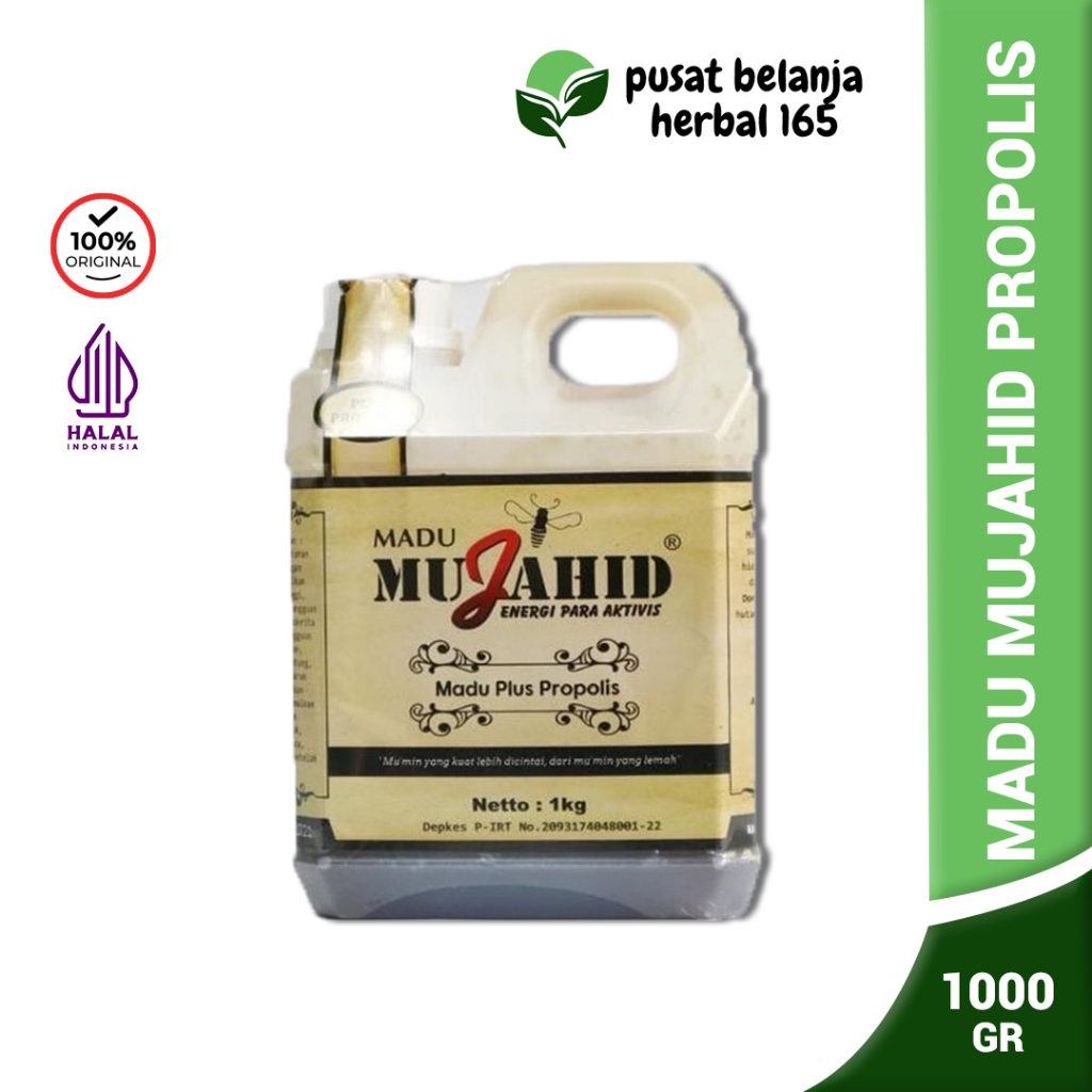 

MADU MUJAHID PLUS PROPOLIS 1 KG ORIGINAL | Kemasan Cokelat
