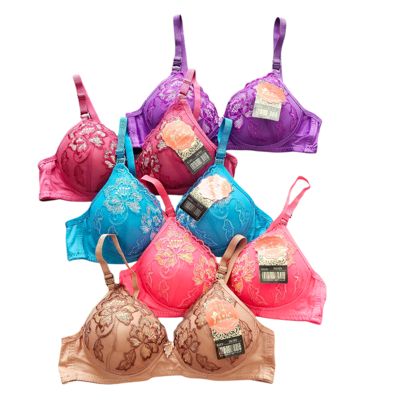 bra bordir busa tipis bh tanpa kawat size 32 - 38 kait 2