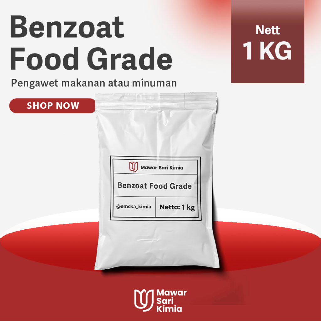 

Benzoat Food Grade / Pengawet Makanan atau Minuman / 1KG