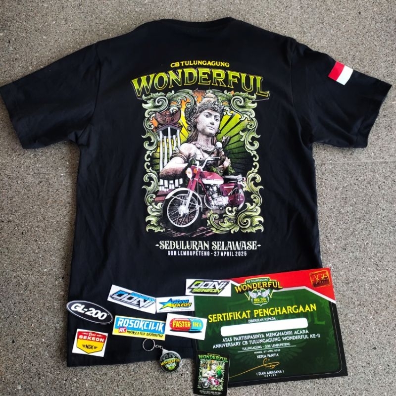 kaos acara wonderful 2 CB Tulungagung acara 27 april 2025