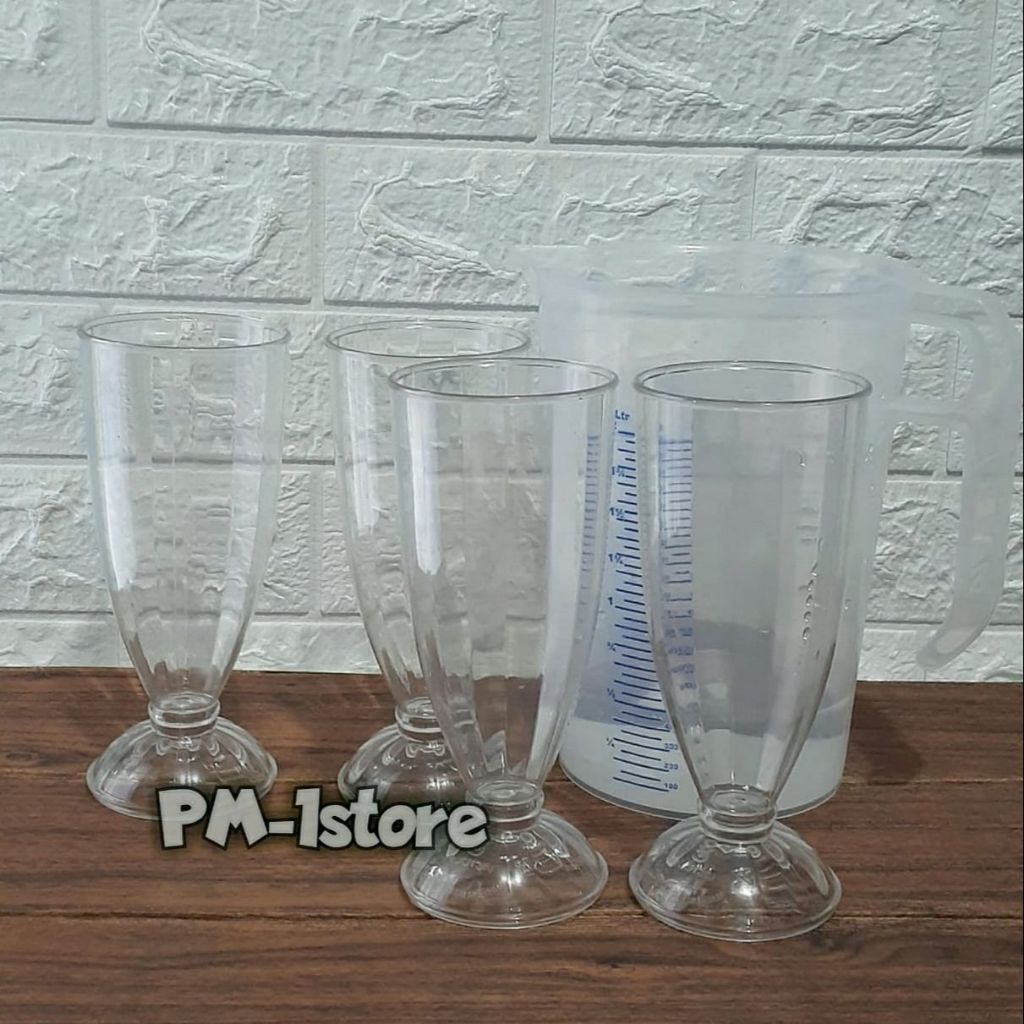 Gelas Bening Anti Pecah / Gelas Plastik /Gelas Kristal / Gelas Jus Plastik GELAS JUS MIKA BENING