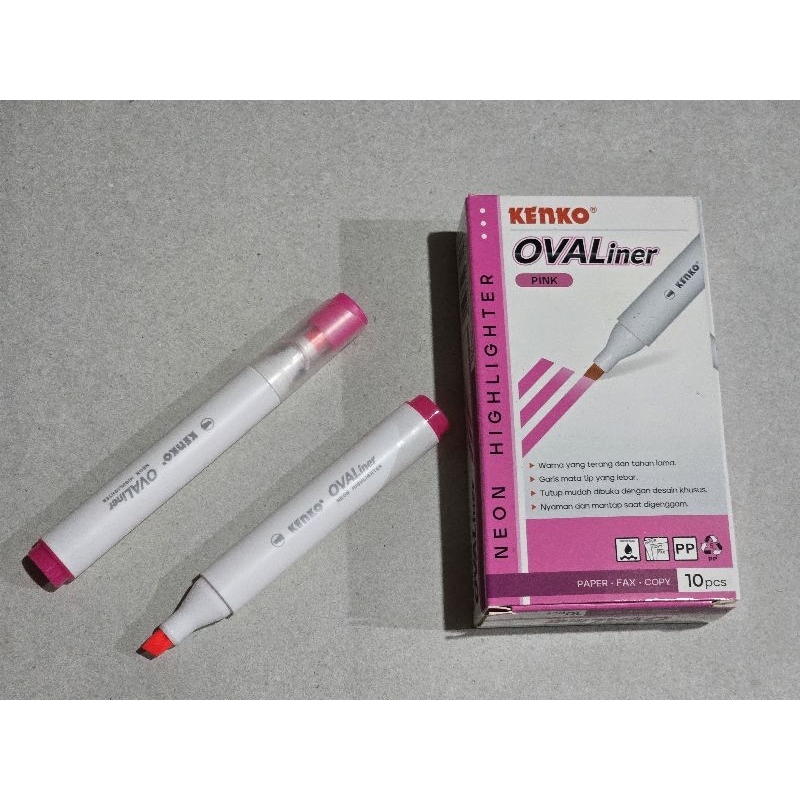 

HIGHLIGHTER KENKO OVALINWR HARGA PER KOTAK 10 PCS