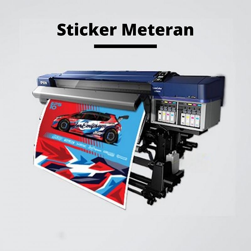 Print Cetak Stiker Vynil Meteran Tahan Air
