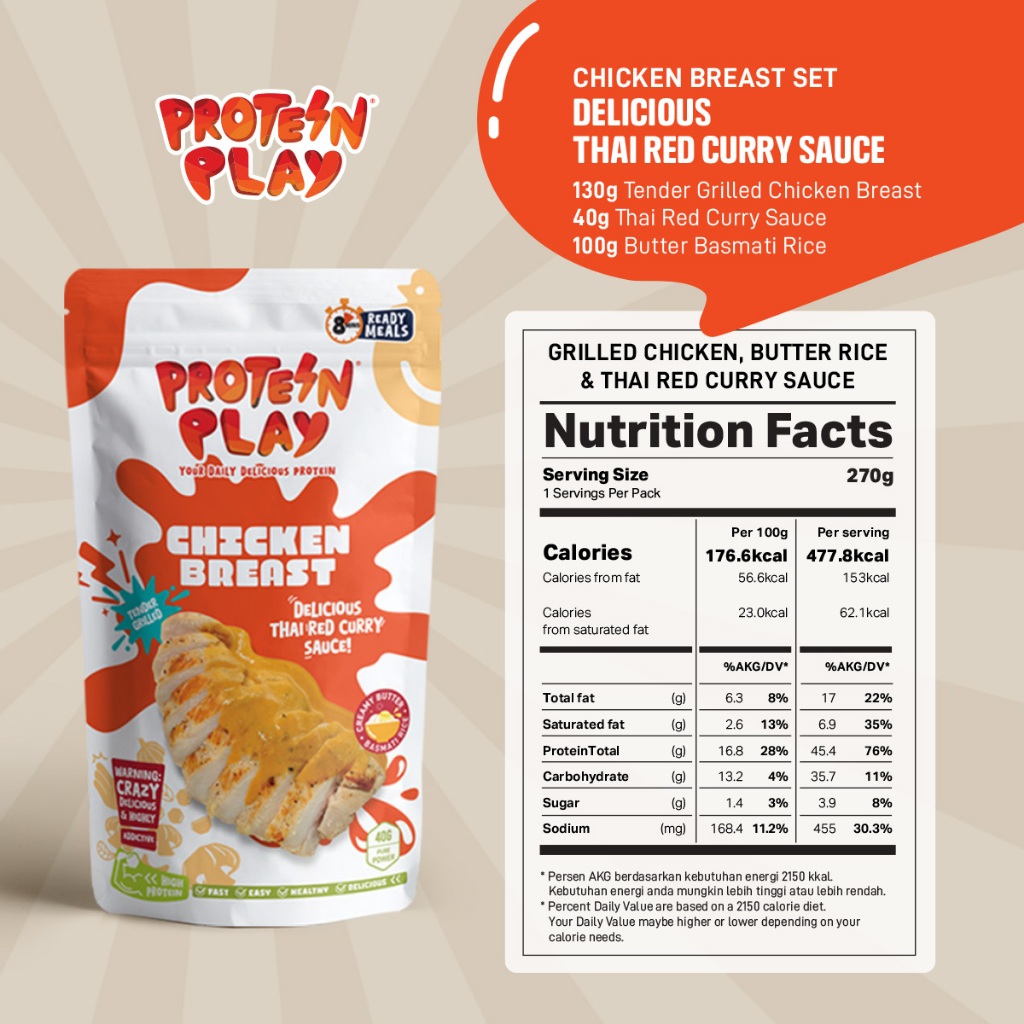 

Protein Play Chicken Thai Red Curry Set