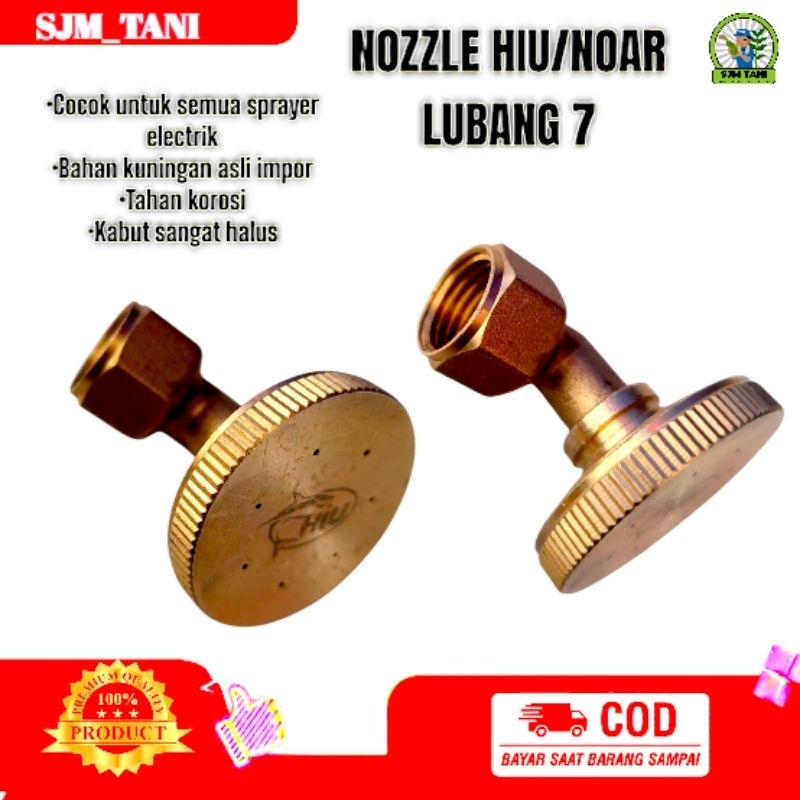 nozzle spuyer Hiu/Noar lubang 7 impor kuningan asli