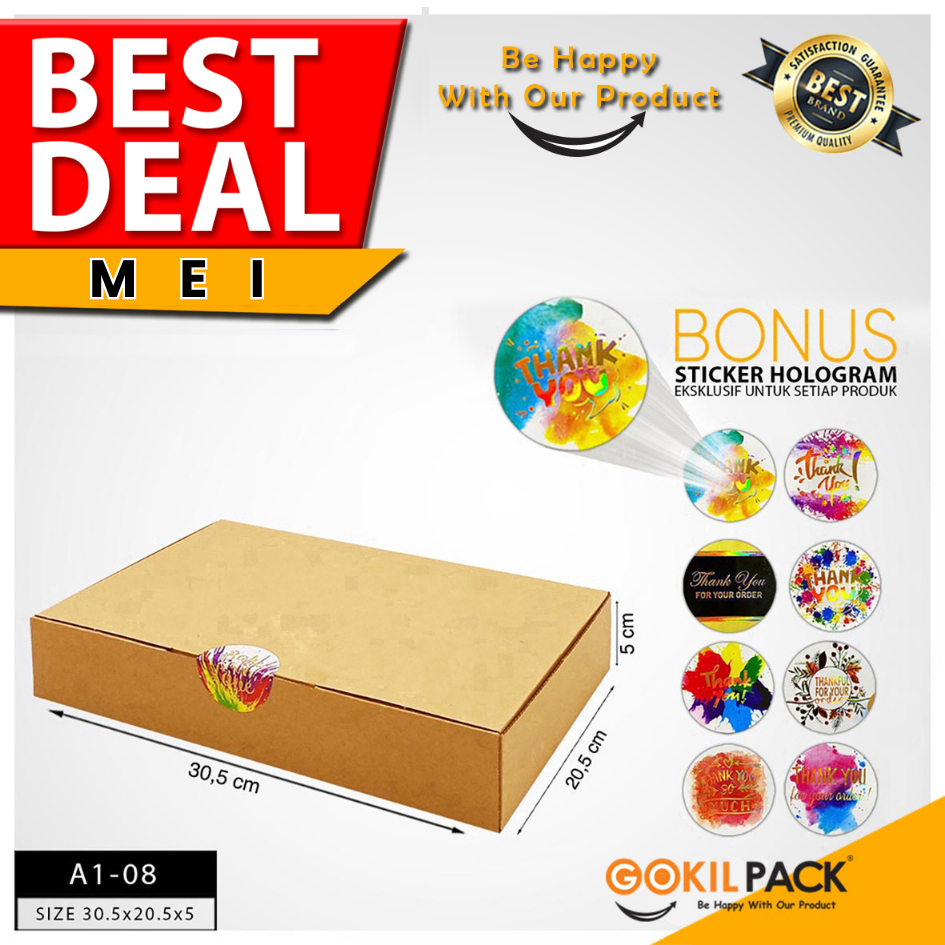 

Kotak Kue | Dus Kue | Kotak Serbaguna | Kraft | Murah 30.5x20.5x5 I A1-08
