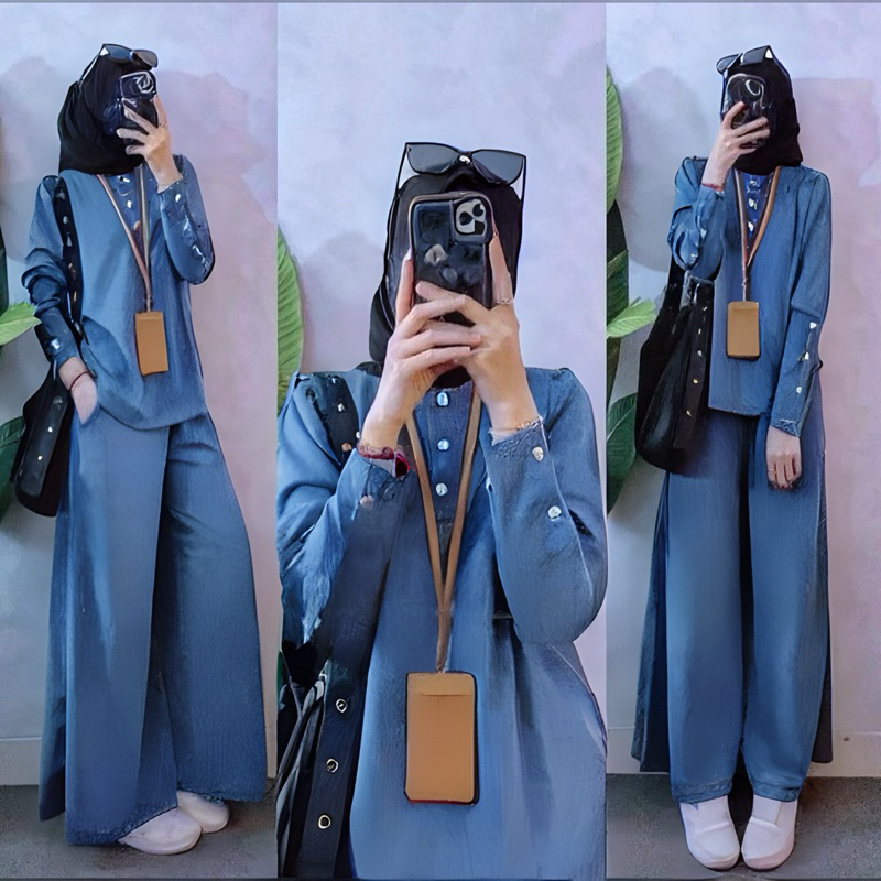 Set Wanita Lebaran 2026 Seyelan Cod 2026 Setcel Lebaran Oneset Hariraya Idhul Fitri Tunik Bj Stelan 