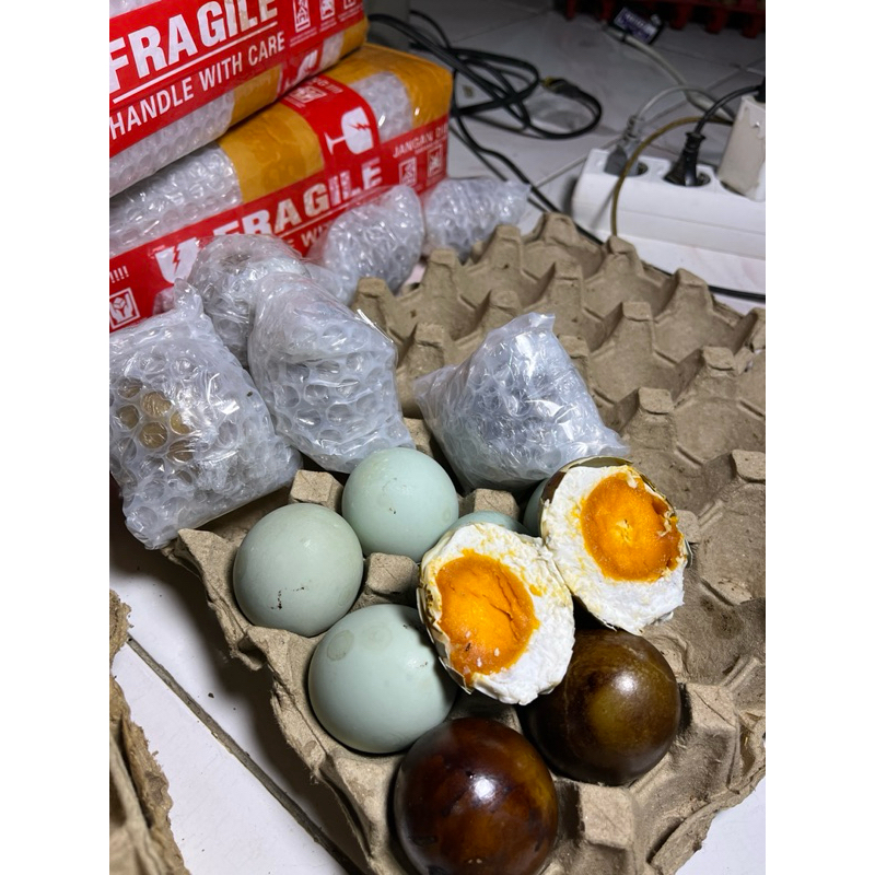 

telor asin asap & original