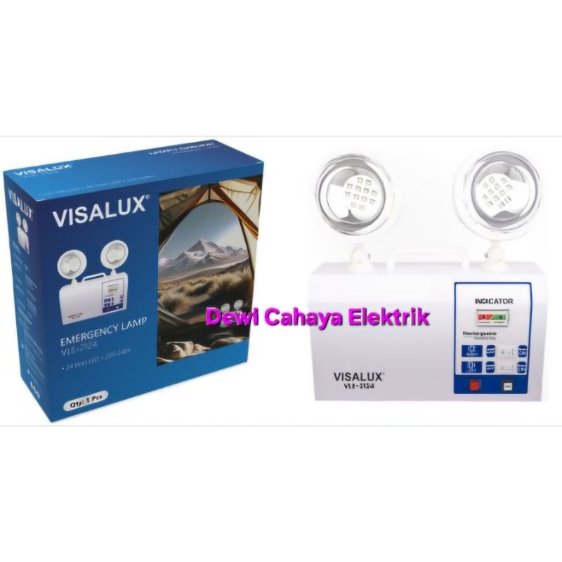 Visalux LED Emergency Lamp VLE-2124 - Emergency Mata Kucing - Lampu Darurat - Lampu Listrik Padam - 