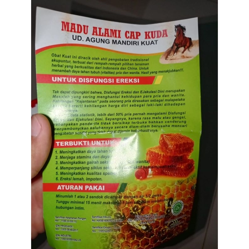 

madu kuat tahan lama