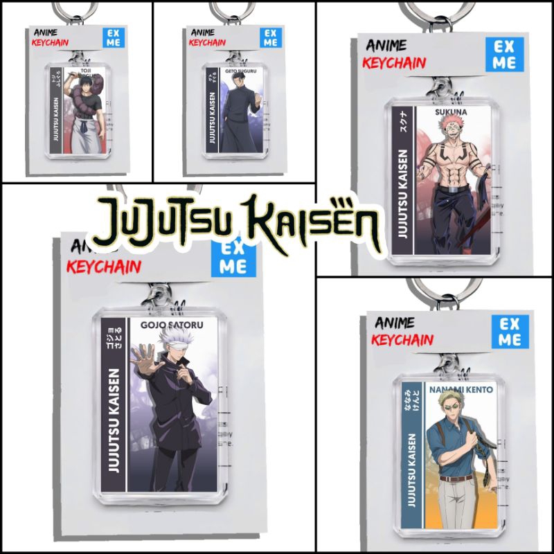 Gantungan Kunci Keychain Jujutsu Kaisen -  Keychain Jujutsu Kaisen - Ganci Anime - Gojo Satoru - Toj