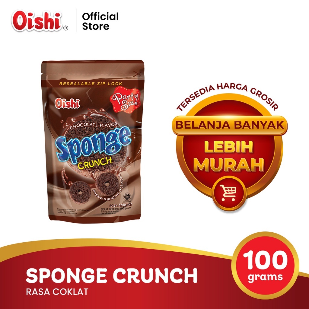 

OISHI SPONGE CHOCOLATE 100 GR AYES MART