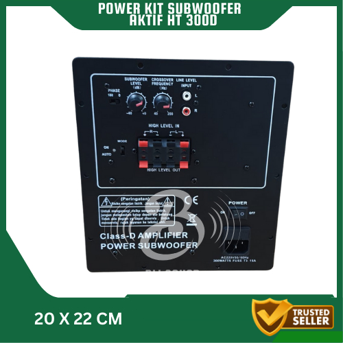 POWER KIT MESIN SUBWOOFER AKTIF HT 300D NEW AMPLIFIER AMPLI SUB ACTIVE UNTUK 10IN 12IN 15IN
