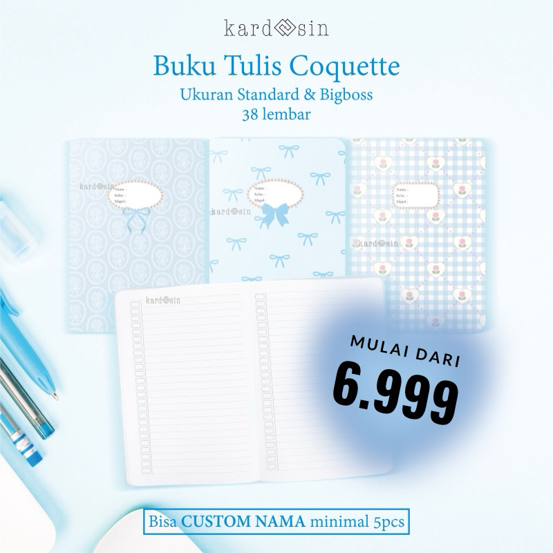 

BUKU TULIS BLUE COQUETTE AESTHETIC ESTETIK KOKET PITA BIRU LOVE BUNGA RIBBONS SIDU BIGBOSS CAMPUS BOXY PREMIUM QUALITY PINTEREST PASTEL VINTAGE FLOWER FLORAL TIKTOK KERTAS BOOK COVER NOTEBOOK NAMA MAPEL KELAS MATA PELAJARAN PERLENGKAPAN SEKOLAH STATIONARY