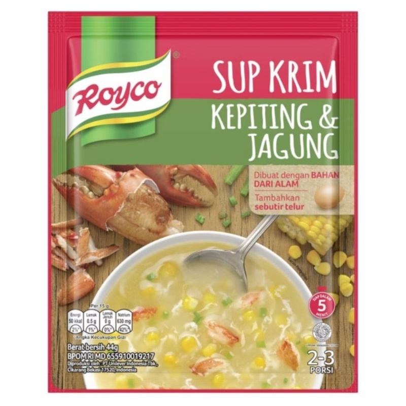 

Royco Sup Krim Kepiting Jagung