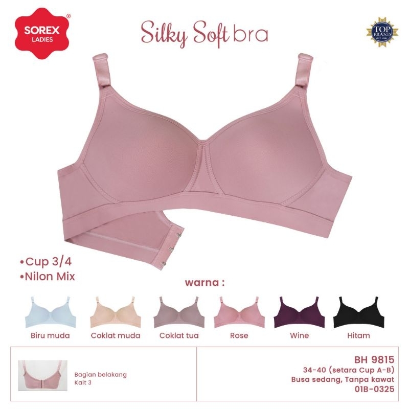 BRA SOREX 9815 SILKY SOFT BH TANPA KAWAT