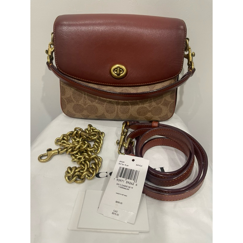 coach cassie 19 warna tan rust
