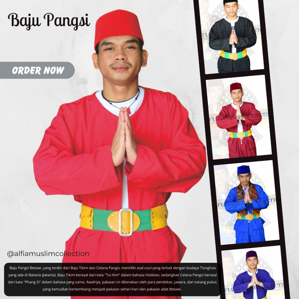 Baju Pangsi Dewasa Baju Betawi setelan baju pangsi dewasa