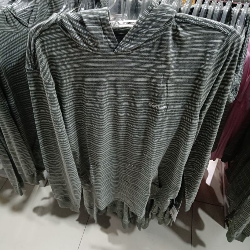 Kaos  pria Volcom Therma stripe hoodie