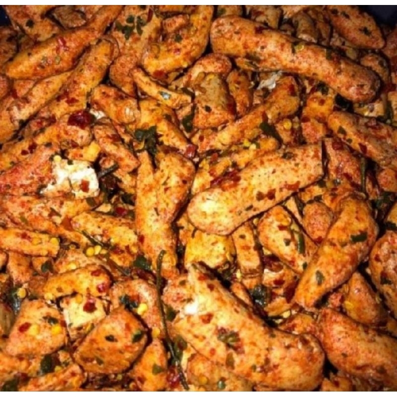 

basreng pedas daun jeruk viral