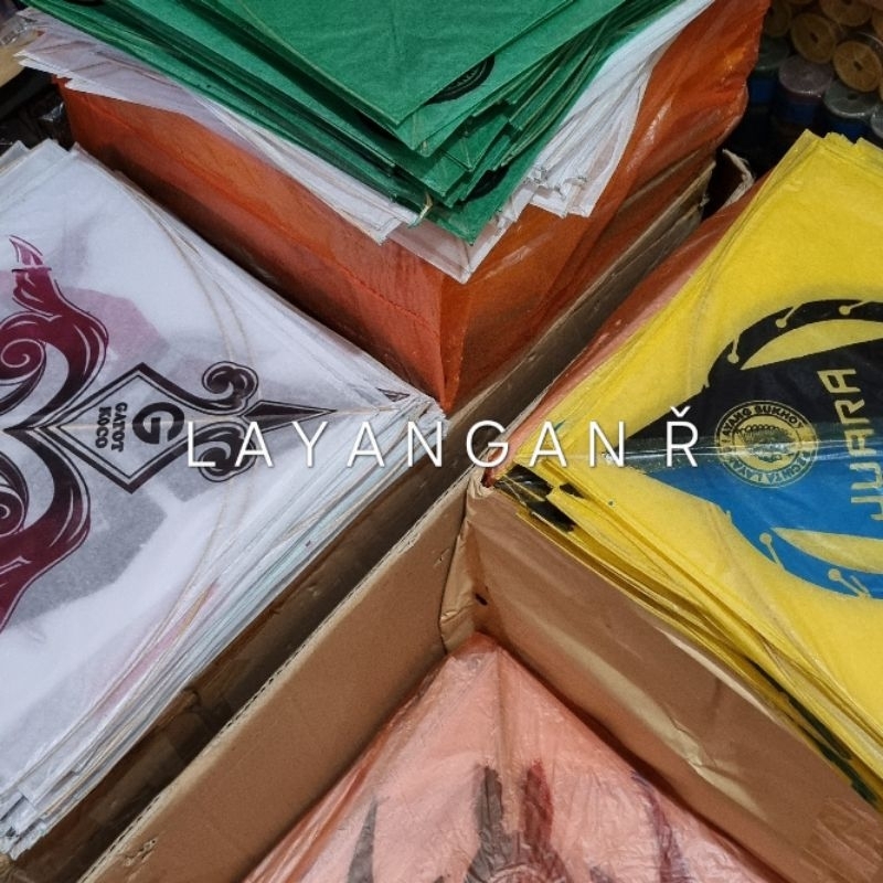 Layangan SUKHOI SAYUR Isi 50Pcs Kertas Minyak Asli Pasuruan