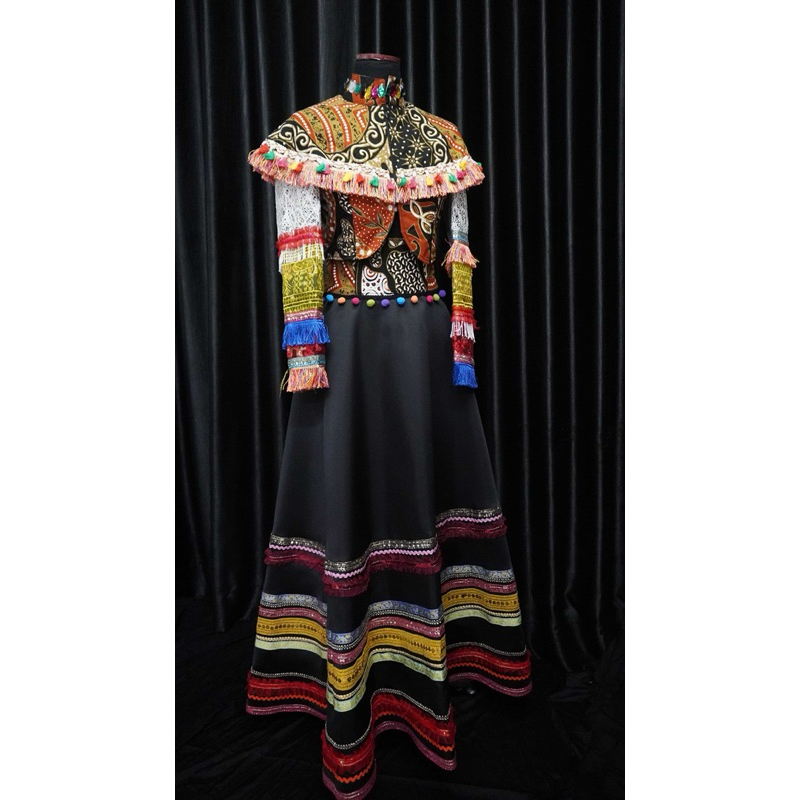 Peru dress, dress batik, dress brukat, peru gown, spanyol dress, spanyol gown