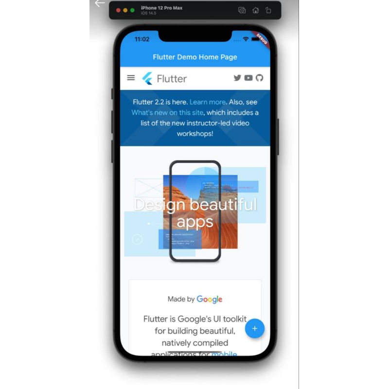 Source code aplikasi WebView dengan Flutter untuk Android & Ios