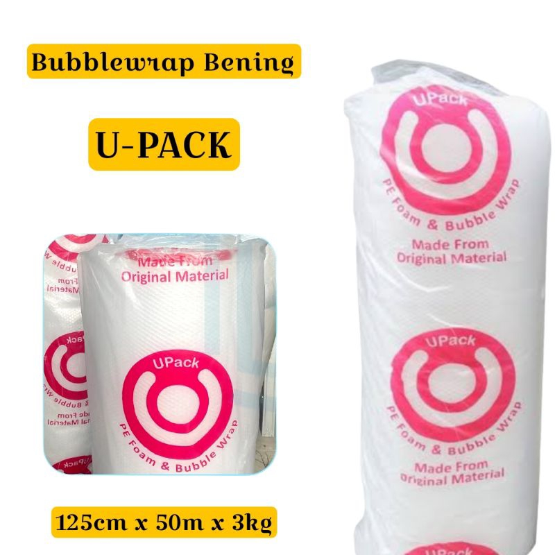 

BUBBLEWRAP Bening / Bubble Wrap / Plastik Bubble UPACK / Polos 3Kg