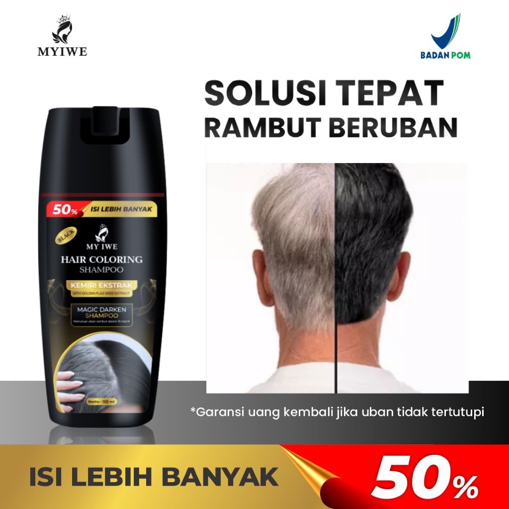 Myiwe Shampoo Penghitam Rambut Uban Original
