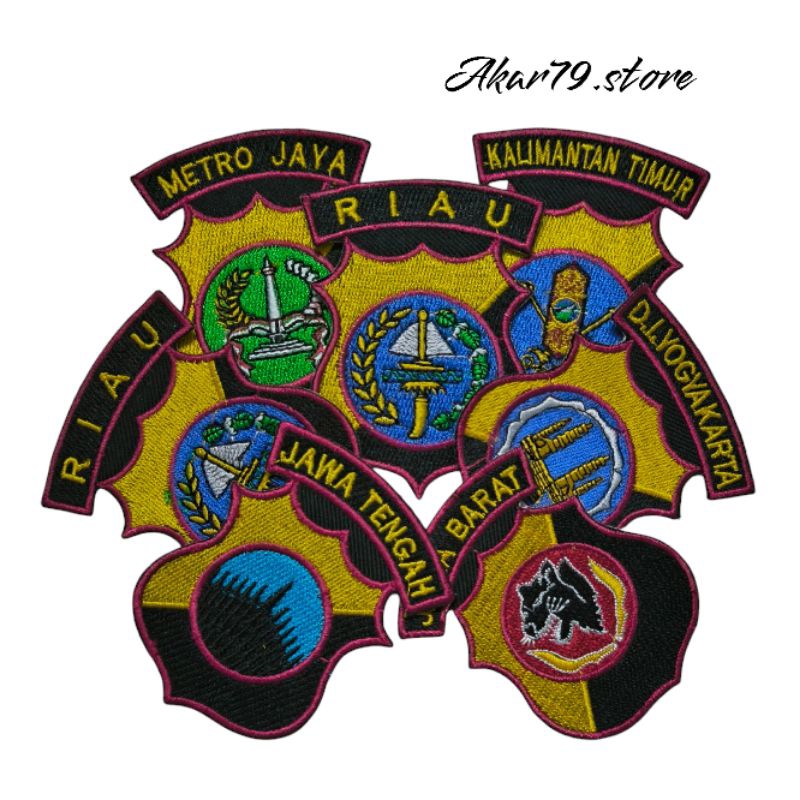 BORDIR CUSTOM ATRIBUT SATPAM SECURITY LOGO POLDA