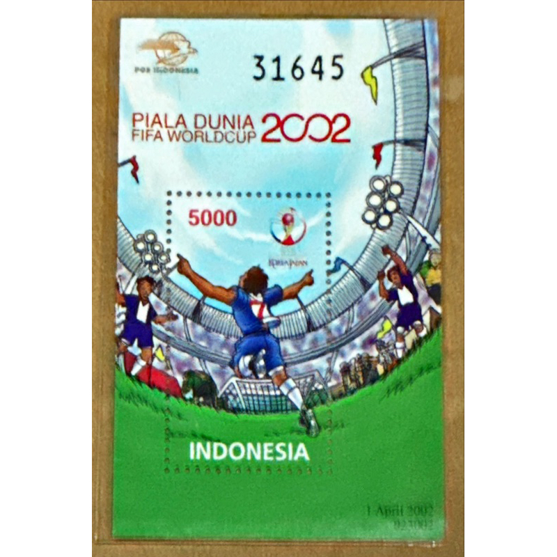 

(BB) PRANGKO INDONESIA 2002 SS PIALA DUNIA KOREA - JAPAN. MNH.