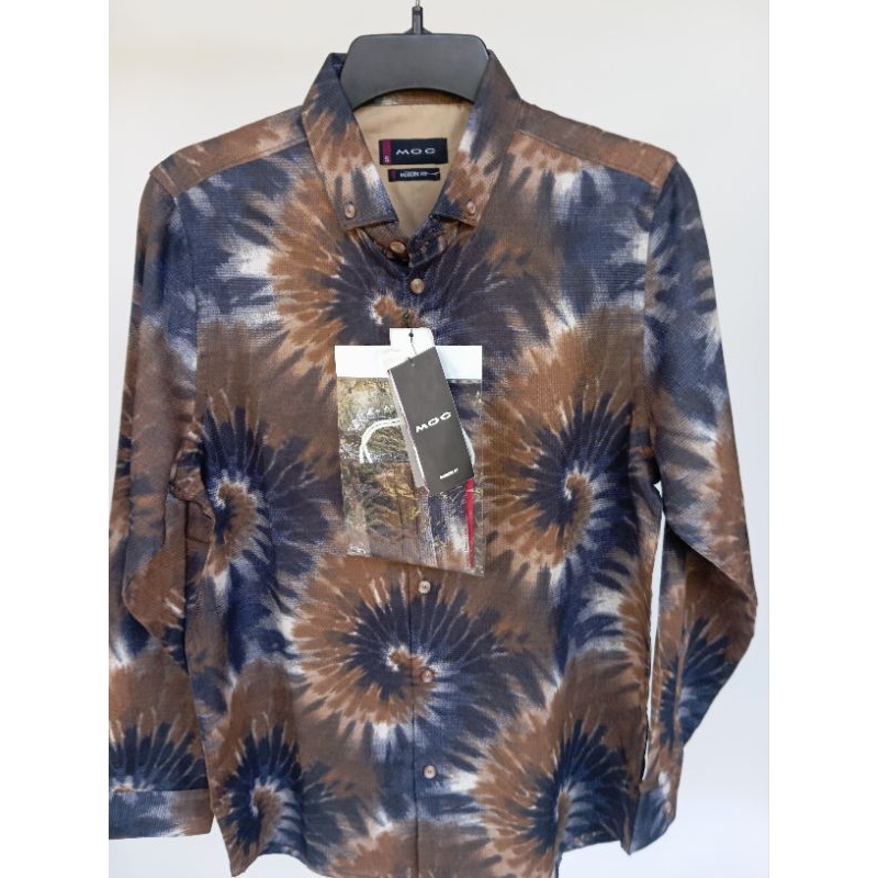 PAKEM APPAREL Kemeja Lengan Panjang Pria Modern Fit Slimfit Batik Brand MOC Original