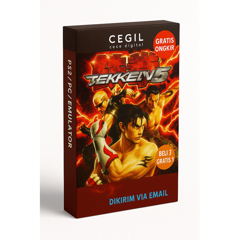 TEKKEN 5 Game PS2 Game Emulator PS2 bisa di PC, IOS plus emulator Beli 3 gratis 1