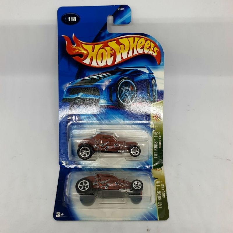 Hot Wheels Sooo Fast. Card Tat Rods. Tattoo Hot Rods Series. Open Hatc