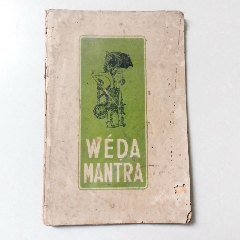 Buku Kitab Weda Mantra Lawas Kuno Langka Original