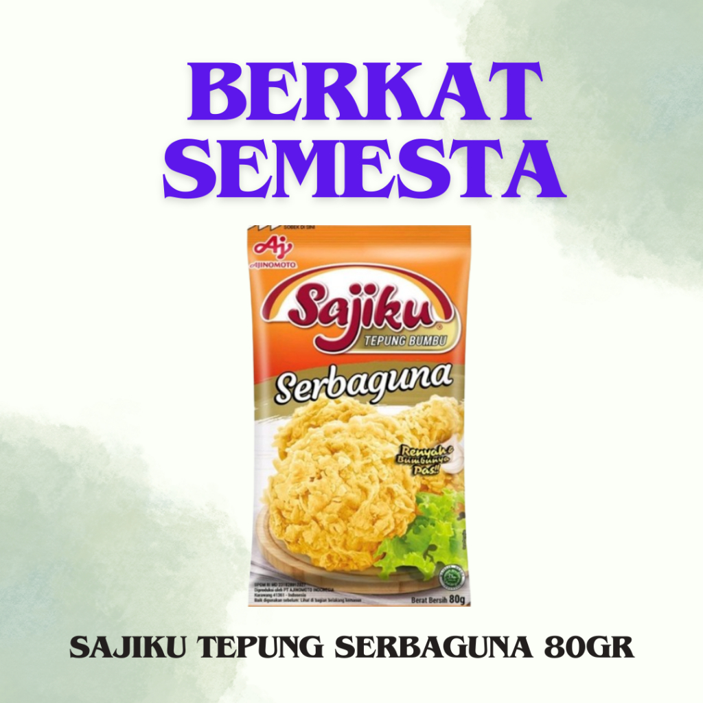 

SAJIKU TEPUNG BUMBU SERBAGUNA 75GR