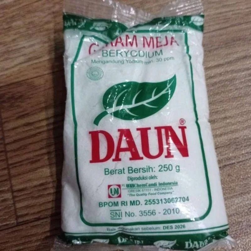 

TERMURAH !! GARAM DAPUR GARAM MEJA GARAM HALUS DAUN 250GR