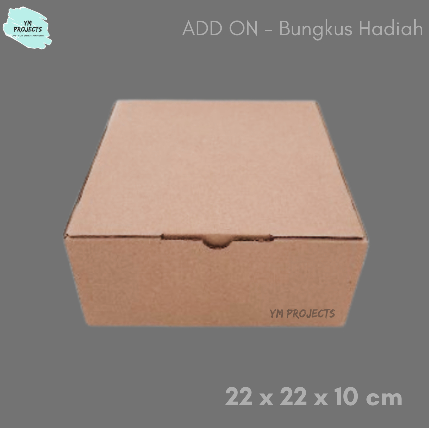 

[YM PROJECTS] Add On Bungkus Kado Box Ukuran 22x22x10 (Gift Box)