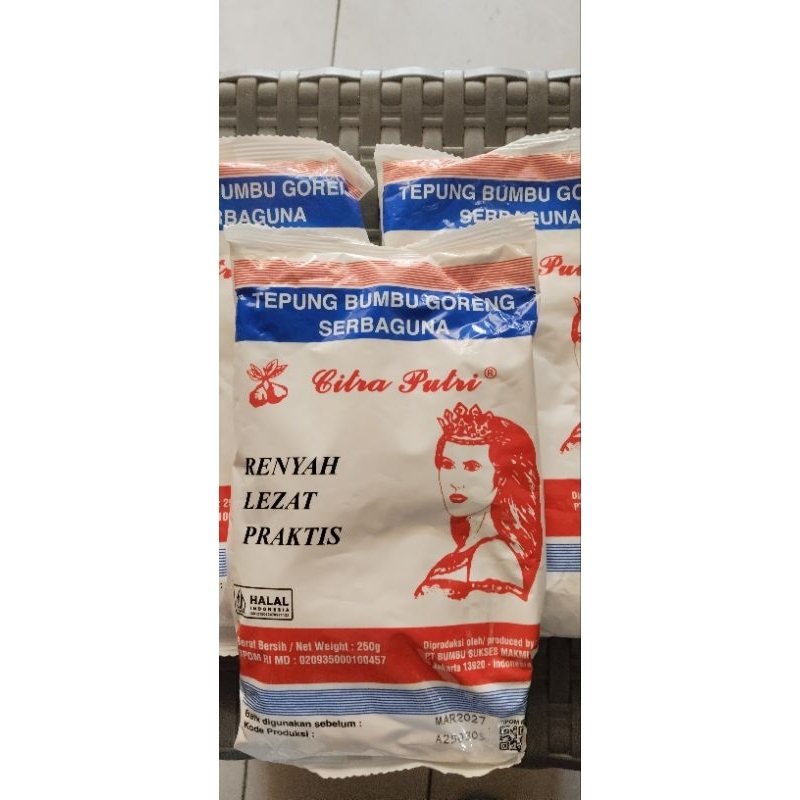 

Tepung bumbu goreng serbaguna Citra Putri 250gr