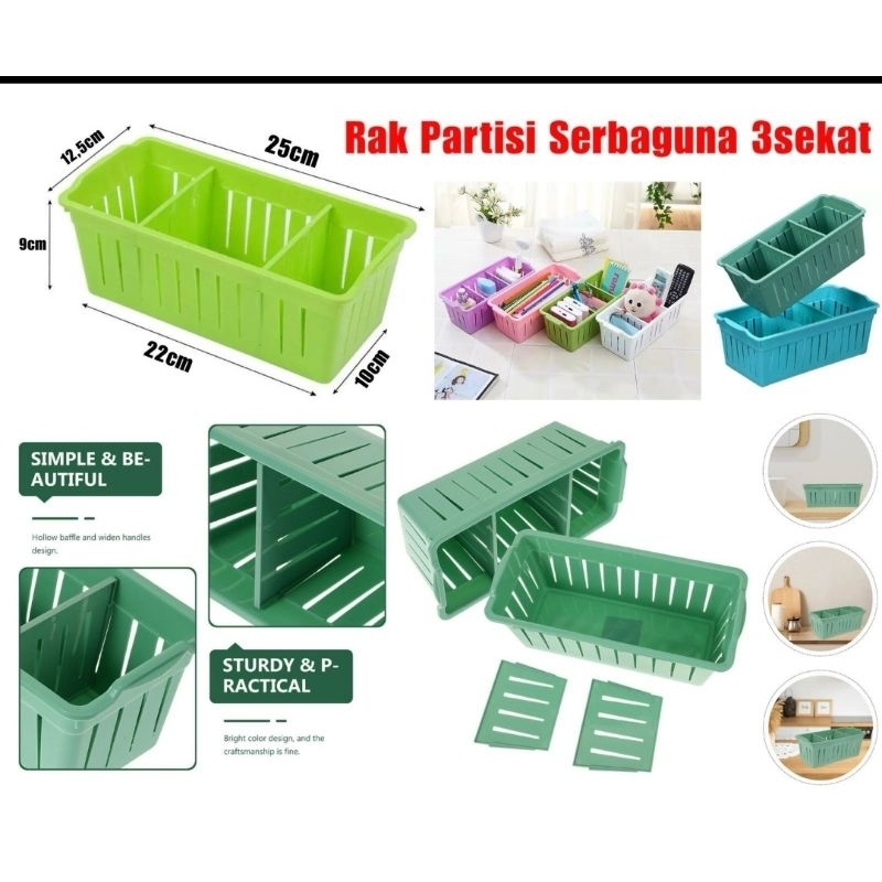 ( Viral ) Rak Partisi Serbaguna Rak Partisi 3 Sekat Terbaru,,,