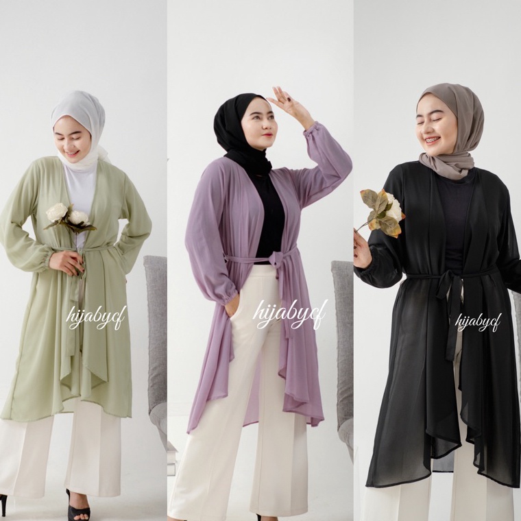 55PALING LARIS OUTER  NALA LONG OUTER  OUTER PANJANG FREE TALI  OUTER WANITA POLOS