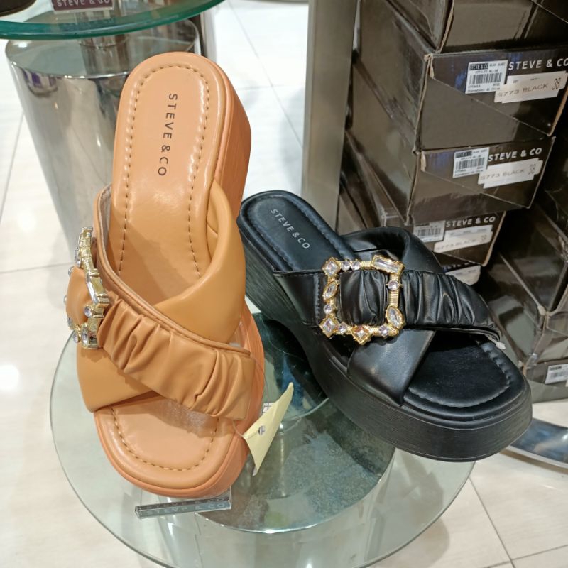 sandal wanita wedges 5cm STEVE&CO original