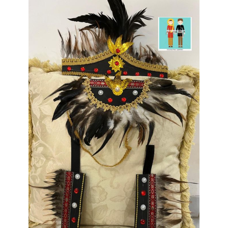 ikat kepala dayak bulu