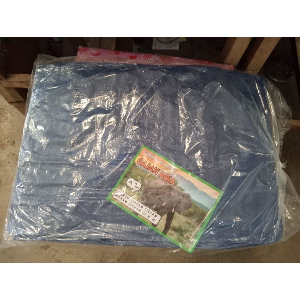 TERPAL PLASTIK CAP GAJAH A2 UKURAN 6X8 6X9 METER