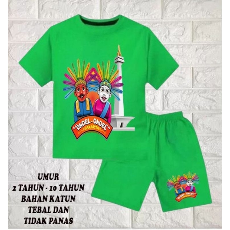 Setelan baju anak laki laki perempuan baju kaos setelan anak laki laki perempuan umur 2-10 tahun mot