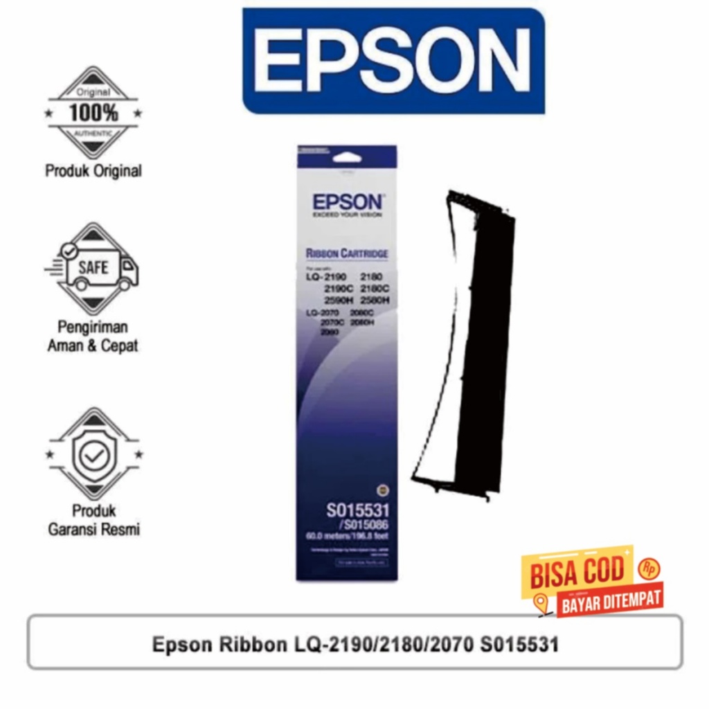 Ribbon Cartridge Epson LQ 2190 | Ribbon Cartridge Epson Original | Epson LQ 2190 Ribbon Cartridge Or