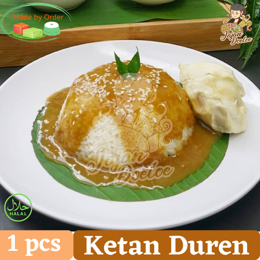 

Ketan dengan Kinca Durian , Jajanan Pasar Kue Basah
