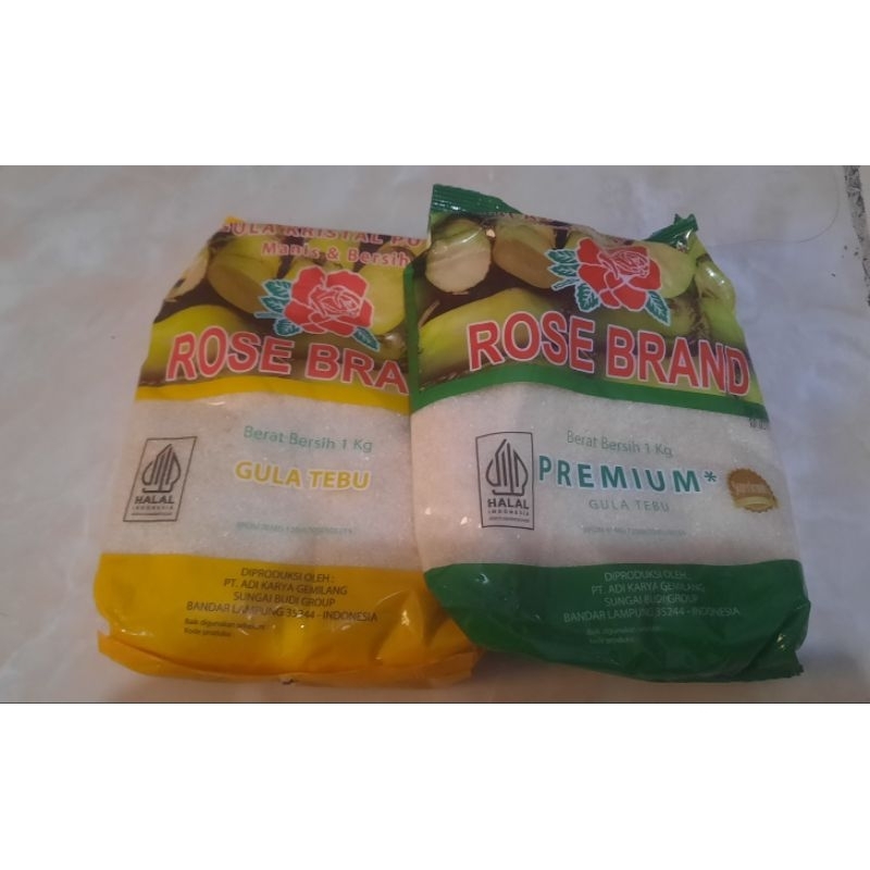 

gula kemasan rosebrand 1 kg